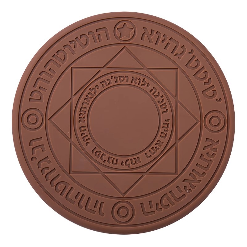 Cargador Inalámbrico Circular Grande para Escritorio, Carga Rápida para Teléfono Móvil con Efecto de Sonido, Bandeja Redonda para Productos, Fabricante Mayorista