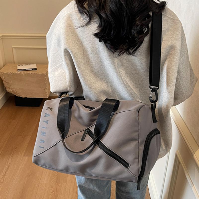 新款女士瑜伽健身包干湿分离大容量旅行包短途露营摄影斜挎收纳包|undefined