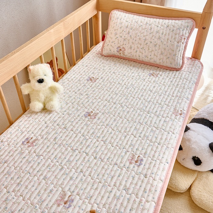 綿幼児、学生寮寝具、ベッドカバー、キルティングシーツ、スリーピングマット、薄型マットレス、母子グレード|undefined