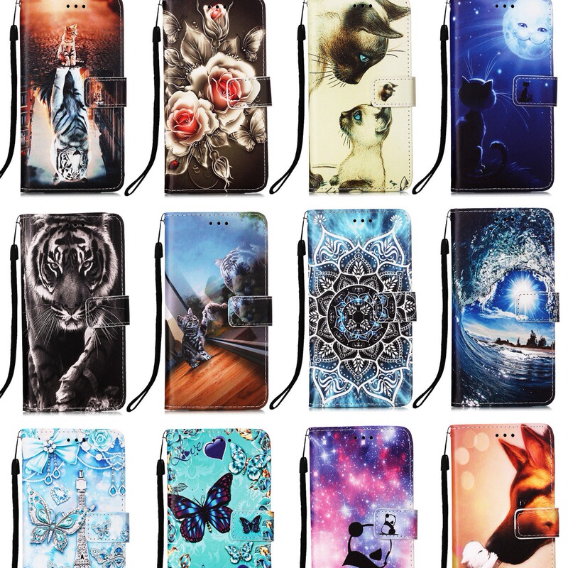 New Model Suitable for Samsung A57 Plain Painted Flip Card Slot Phone Leather Case A15/A36 Protective Case