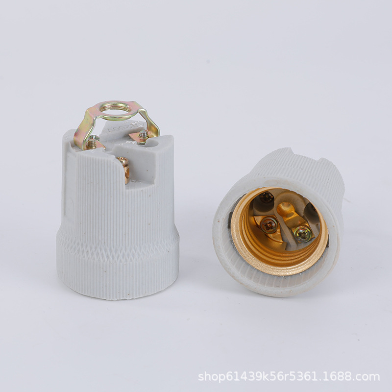 E27 lámpara de cerámica resistente a altas temperaturas conector de lámpara de lámpara accesorios de lámpara de lámpara conector de lámpara de lámpara tipo conector de lámpara de lámpara