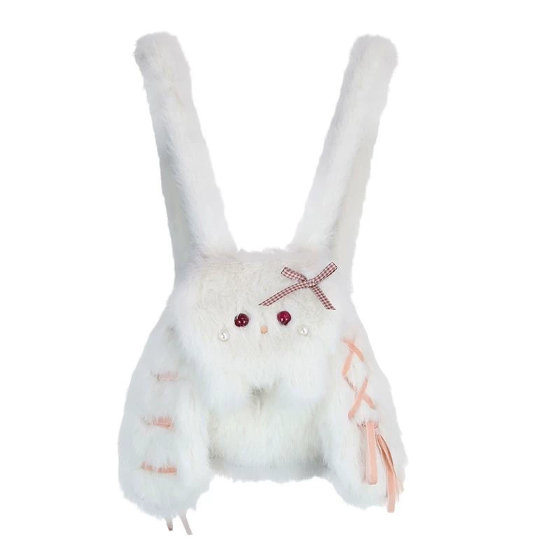 Japanese cute plush rabbit, backpack, bag, capacious cartoon doll for elementary school students