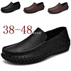 Non-slip comfortable footwear for leisure for leather shoes, plus size, cowhide, soft sole
