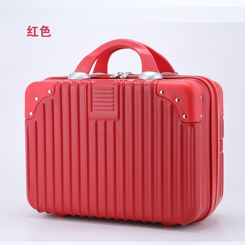 Mayorista de 7 pulgadas 14 pulgadas con patrón de logotipo maleta ABS maquillaje caja de embarque de mano bolsa de viaje maleta