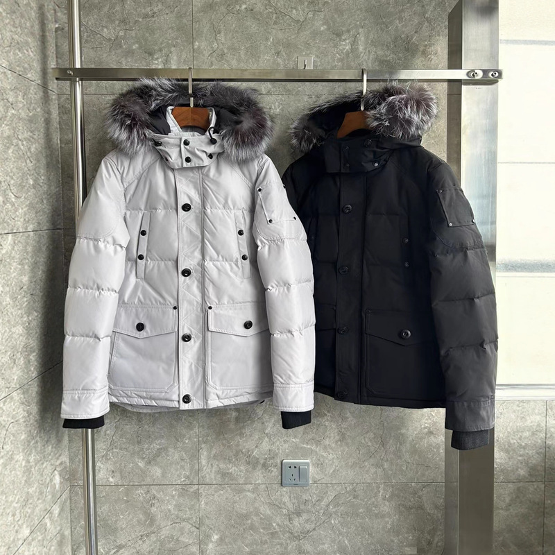 Palm Moose Men Fur Hooded Jacket 07 Scissors down Jacket Men's Winter Canada