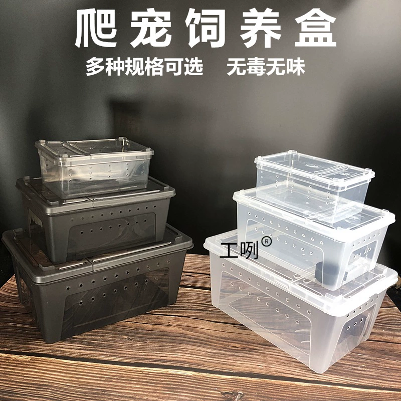 Коробка для разведения рептилий, коробка для разведения рептилий с крышкой, коробка для домашних животных, змея, паук, скорпион, геккон, улитка, насекомое, черепаха, аквариум, аквариум
