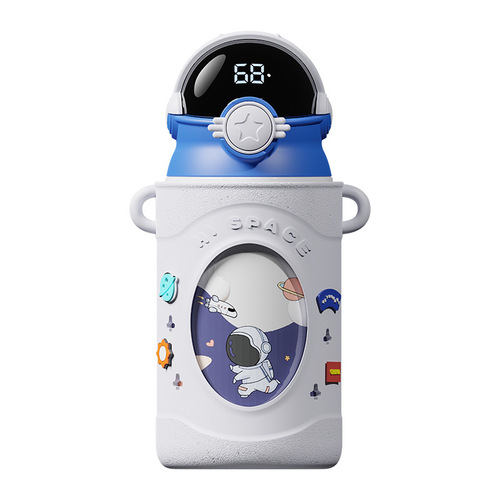 New gift box astronaut children's thermos cup 316 food grade stainless steel intelligent temperature display water cup with good appearance