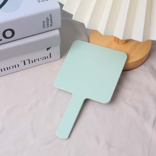 New 9*16 Handle Mirror Portable Convenient Handheld HD Beauty Makeup Mirror Plastic Makeup Mirror with LOGO Small Mirror