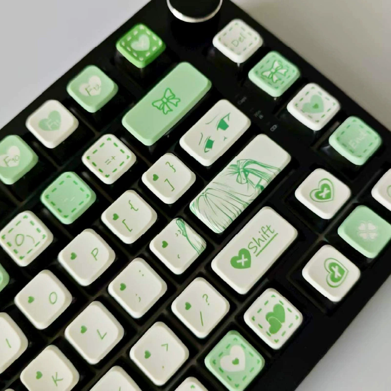 Аниме серия Miss Green милый сублимационный XDA высота 119 клавиш кастомная клавиатура
