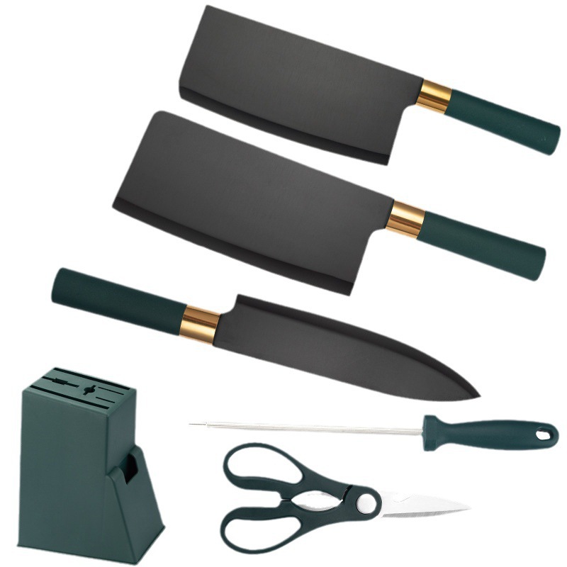 Comercio exterior spot conjunto completo de cuchillos de cocina de acero inoxidable conjunto de cuchillos de corte domésticos de cinco piezas cuchillo de cuchillo de frutas cuchillo de cubierta