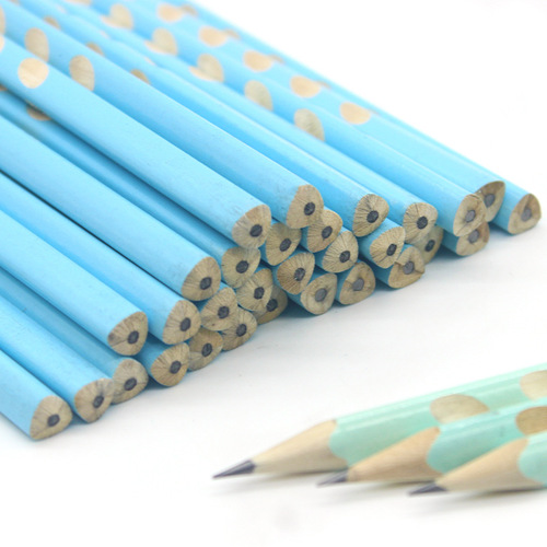 Pencil Wholesale Elementary School Writing Pen Macaron Pencil Triangular Rod HB Hole Pen Learning Stationery Lettering Pencil