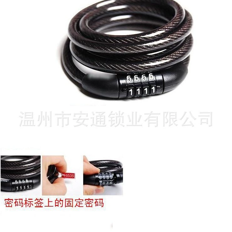 Завод прямой T532 велосипедный замок/портативный кодовый замок/кольцевой замок/фиксированный кодовый замок Добро пожаловать в оптовую продажу