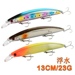 浮水米諾路亞餌遠投翹嘴鱤魚專用假餌13cm23g 仿生餌