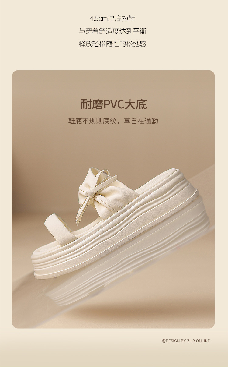 Sandal nữ quai nơ xỏ ngón phong cách tiên nữ — CE19 màu mơ chi tiết 7
