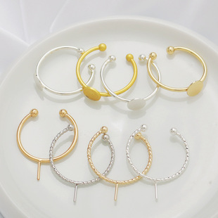 14k����ɫ�����ָȦճ�N��Ȧ�_��ָ�hdiy����ֹ������Ʒ���