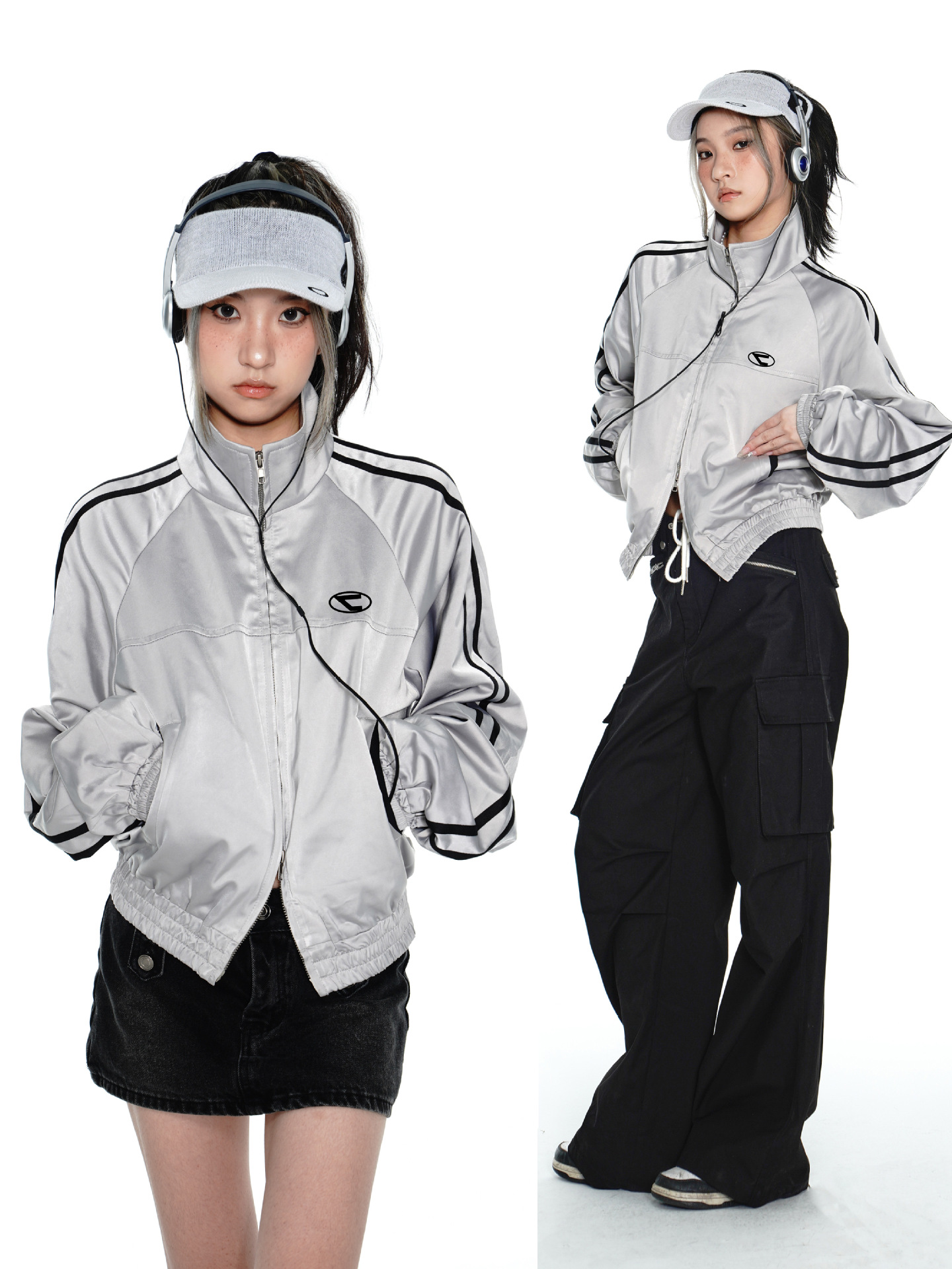 Casaco vintage patchwork feminino estilo harajuku moda coreana_voghion.com