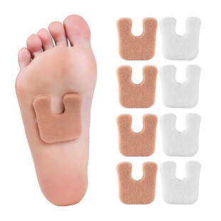 Anti-Wear Foot Pads for Blisters, Suitable for Men and Women, Amazon Wool Foot Pads, U-Shaped Corn Pads, Callus Pads, Multifunctional Pads for Sheep