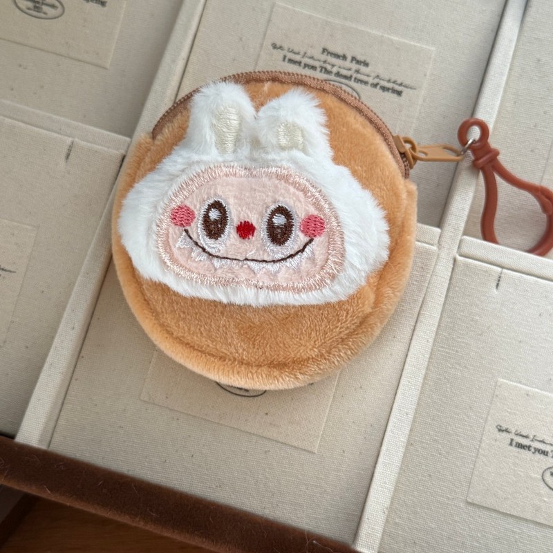 かわいいラブブ小銭入れヘッドフォンバッグペンダントミニコイン収納学生小銭入れギフト漫画|undefined