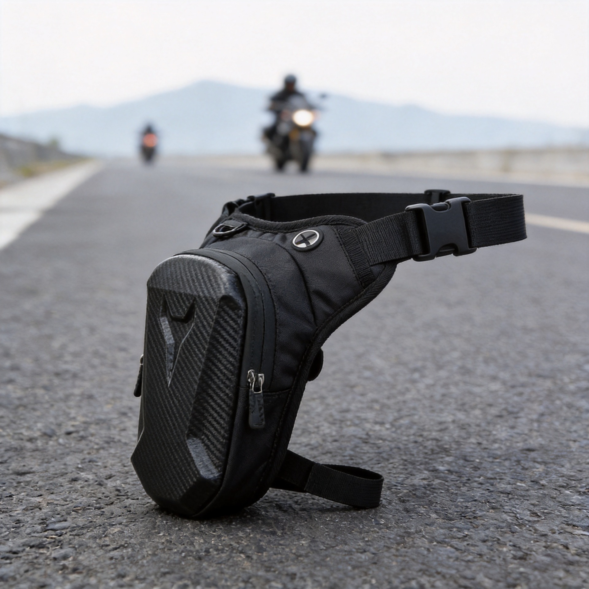 Cross-Border Men's Motorcycle Leg Bag Waterproof Leg Strap Waist Bag Outdoor Crossbody Bag Motorcycle Travel Storage Bag