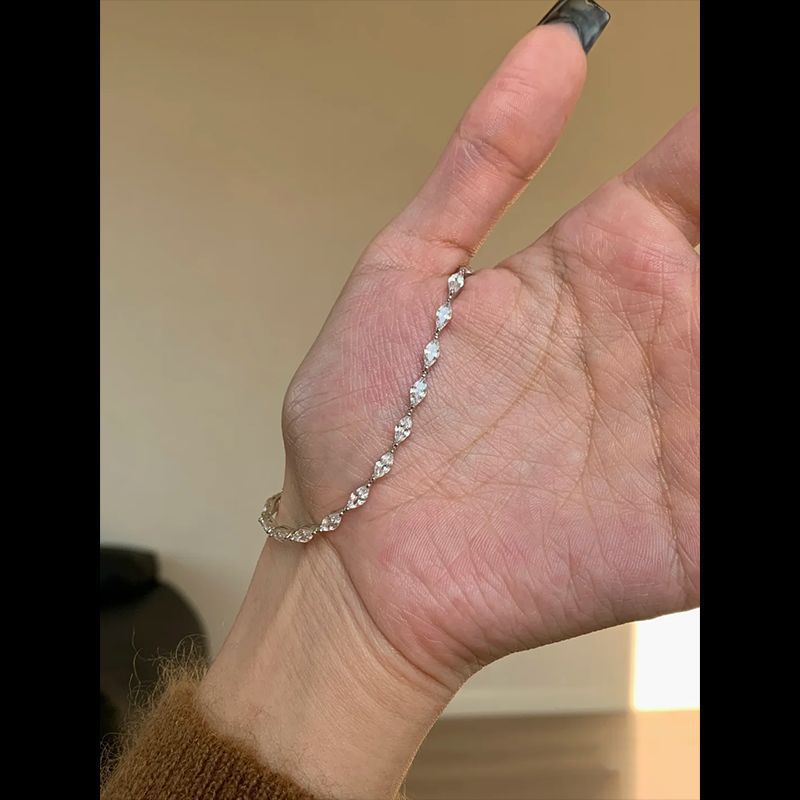 [滴水成线]新款设计感几何形闪钻手链精致高级感ins风清冷感手链