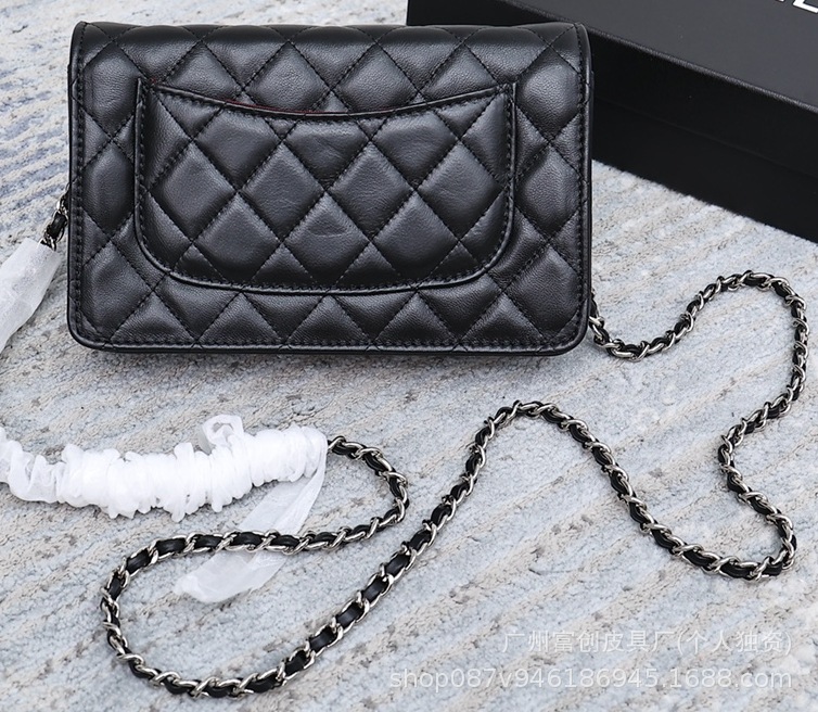 블랙 양가죽 플레인 실버 버클