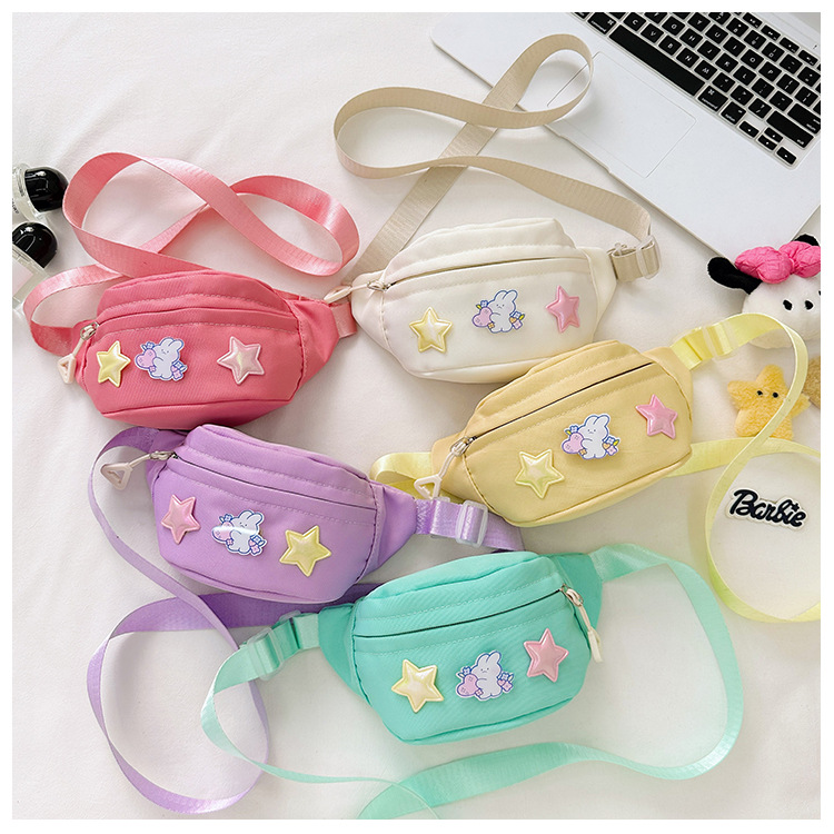 Girl'S Nylon Animal Star Cute Square Zipper Fanny Pack display picture 15