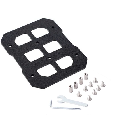 Suitable for Motorcycle Tail Boxes, Molle Tactical Protective Hanging Board, Mini Universal Rear Trunk Module Storage Hanging Board (Motorcycle trunk) - 1-piece-aluminum-alloy-tail-box-molle-plate