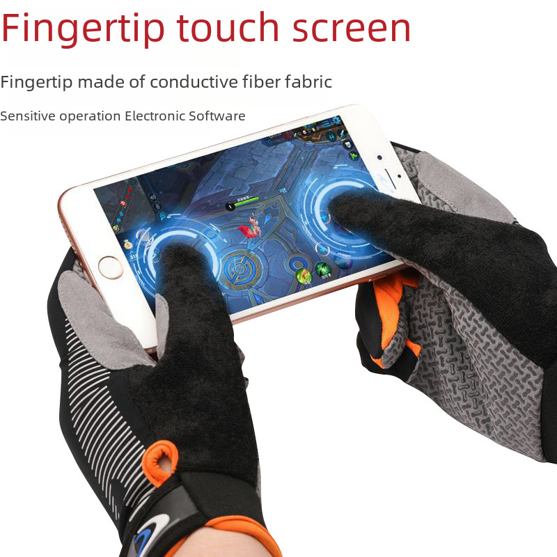 Tactical gloves Adult Men's and Women's Ice Silk Gloves Outdoor Riding Non-Slip Touch Screen Golf Bike Sunscreen Gloves_voghion.com
