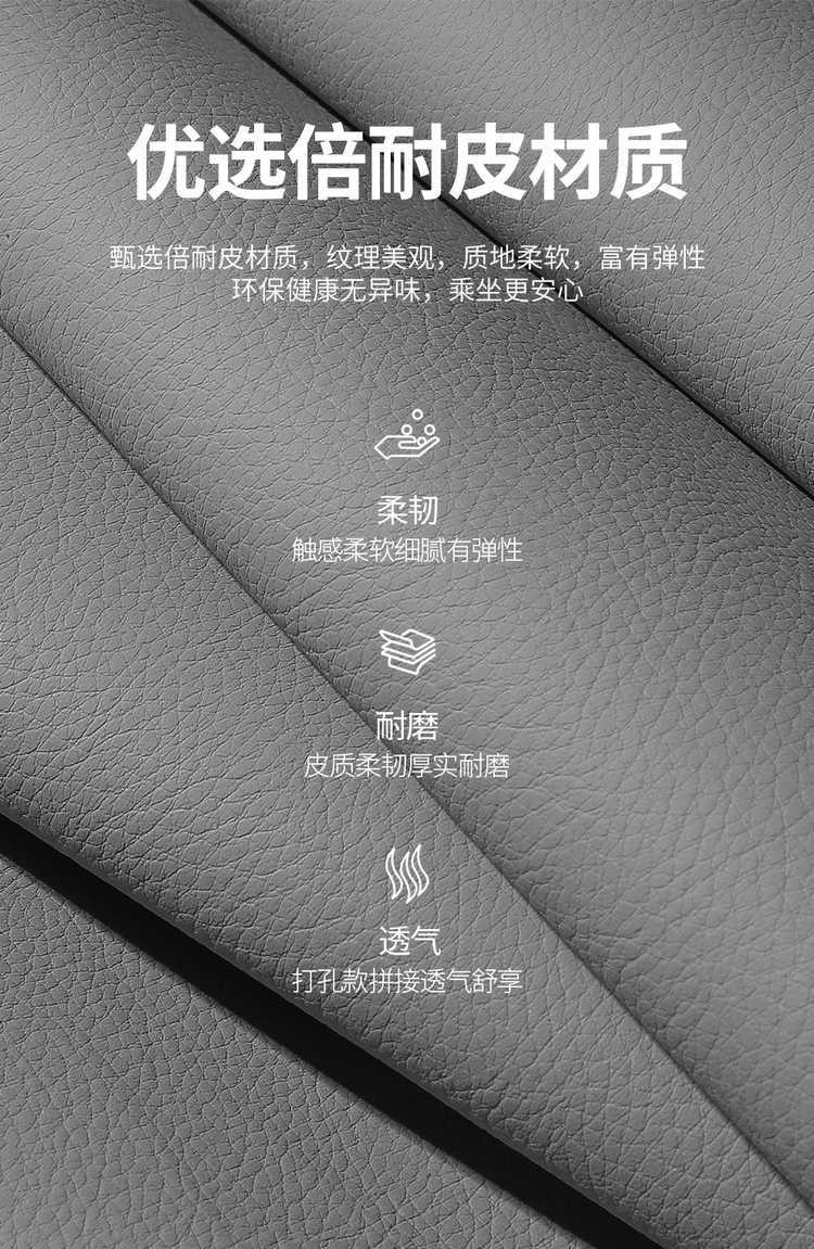 26 models of Lynk & Co 07 EM-P car seat covers, suitable for all seasons, full-coverage leather seat cushions with perforated design