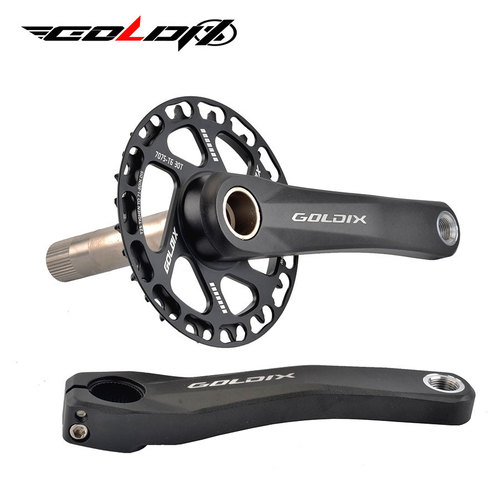 GOLDIX 150MM long ultra-light children's bicycle folding bicycle transmission system hollow integrated crankset