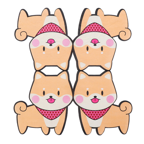 Manufacturer's new color dog printed napkins, facial tissues suitable for Western restaurants and bakeries