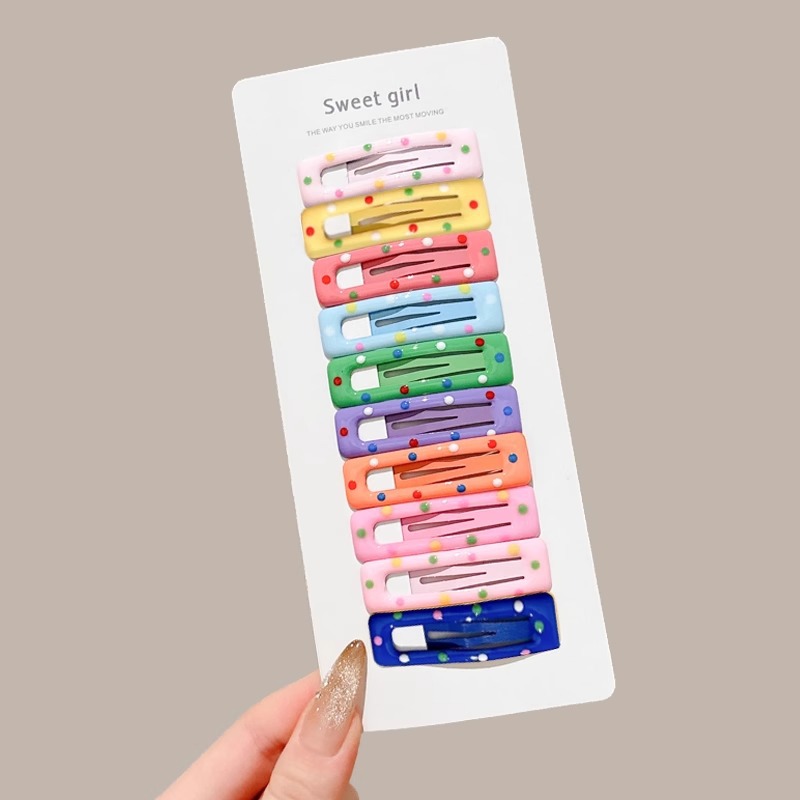 Horquilla de estrella de color dopamina 2025 nueva horquilla de gota de agua de nube para niños flequillo lateral bb clip tocado