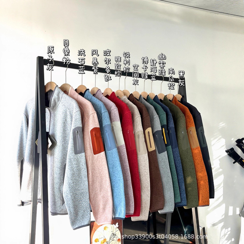 Covert Stand-Up Collar Outdoor Casual Jacket Unisex Fleece Sweatshirt Autumn and Winter New Style Autumn and Winter