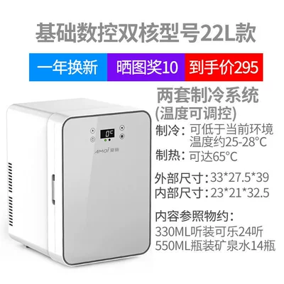 Soyuducular: Mini refrigerator for - cncdual-core-22l-silver-basic-model-for-both-car-and-home-use