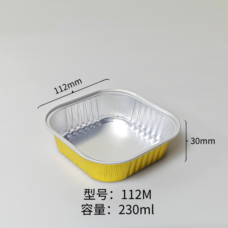 Caja de papel de aluminio de oro aislamiento caja de embalaje de alimentos cubiertos para llevar caja de embalaje de comida barbacoa