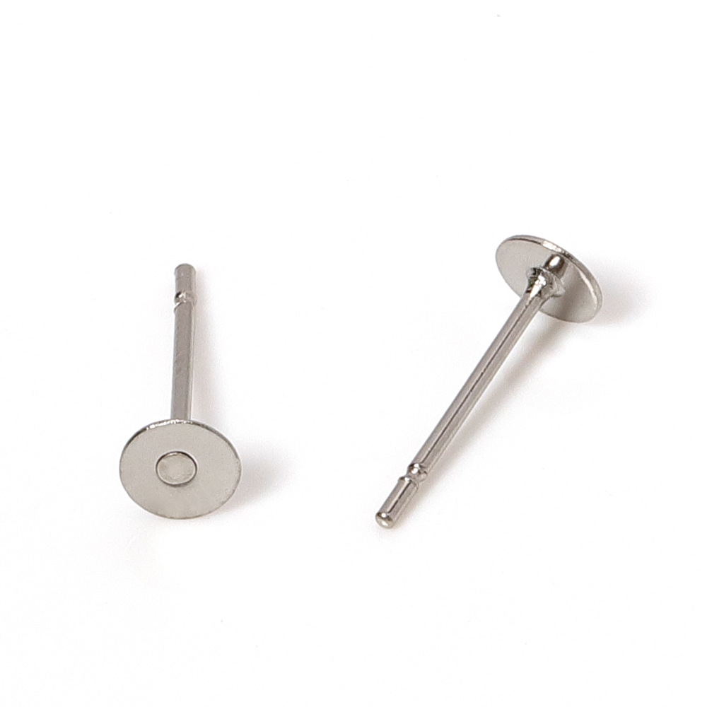 스틸 컬러 4mm 스터드 이어링