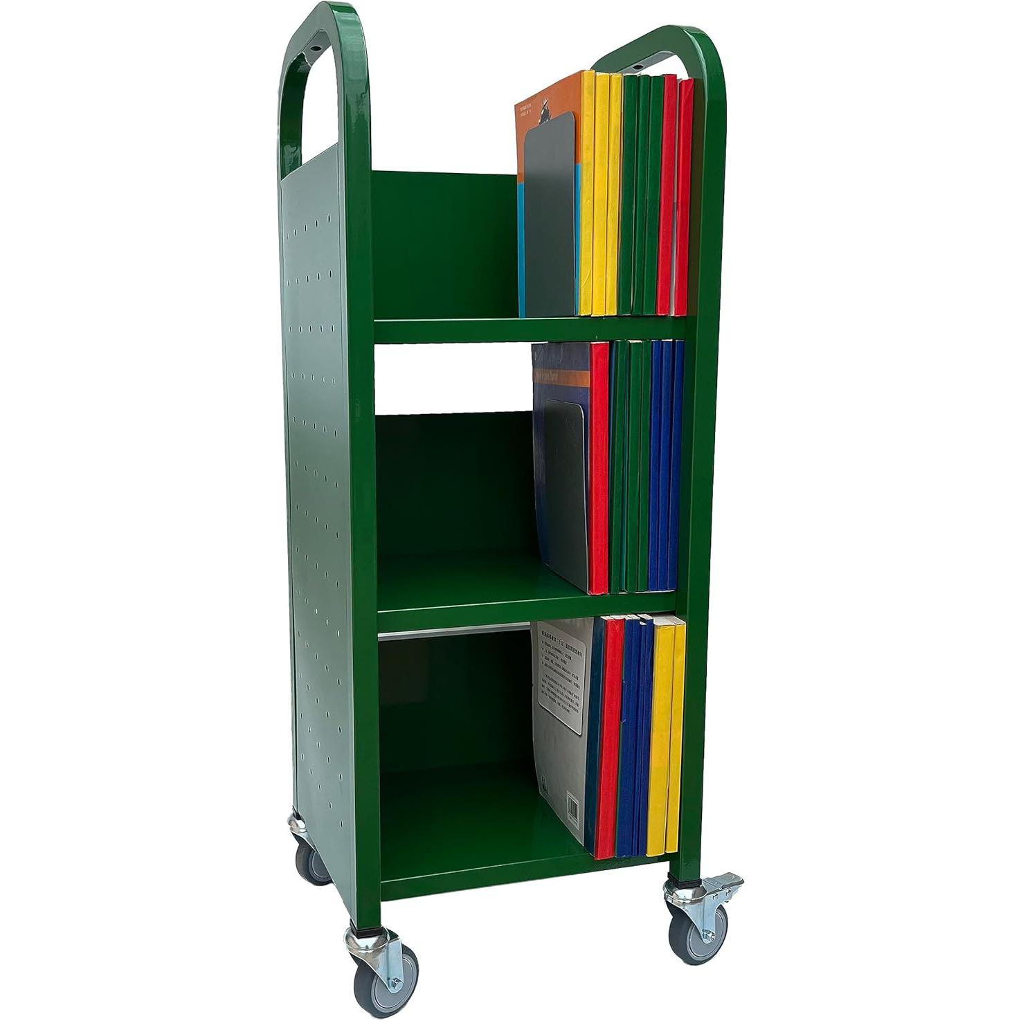 工厂定制办公室文件展架推车亚马逊读书馆书籍推车展架