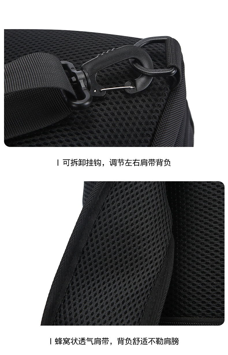Men's chest bag, crossbody bag, men's fashionable and casual crossbody bag, crossbody backpack, single-shoulder bag, cross-border men's bag, chest bag, trendy undefined