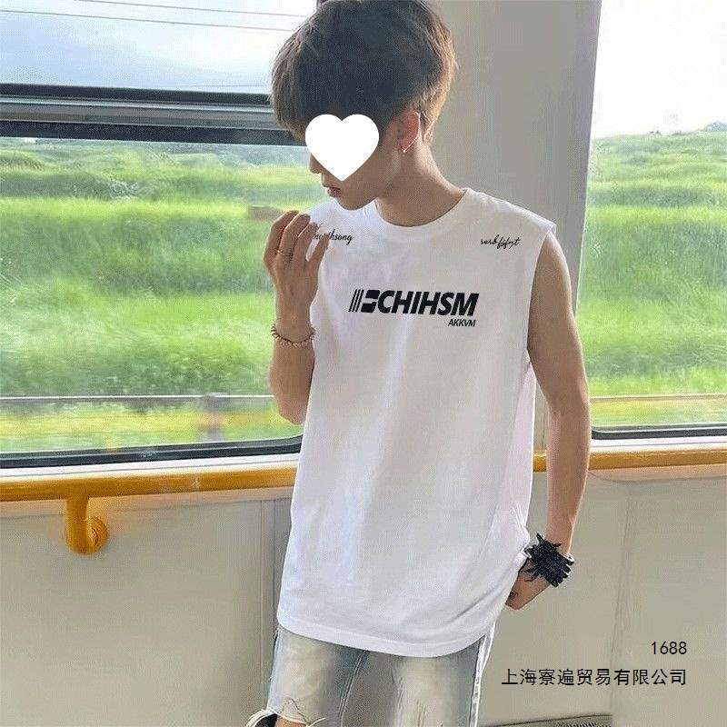 American-Style Printed Vest for Men and Women, 2026 Summer Loose Retro High Street Fashion Brand Sports Heavyweight Sleeveless T-Shirt Top American-Style Printed Vest for Men and Women, 2026 Summer Loose Retro High Street Fashion Brand Sports Heavyweight Sleeveless T-Shirt Top