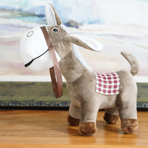 Collecting Donkey Little Donkey Plush Toy Cute Creative Birthday Gift for Girls Children Doll