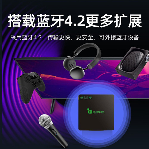 Applicable for Kiwi M10 4K HD TV Box Dual Band Bluetooth 5G Wireless WiFi Live Streaming Network Box