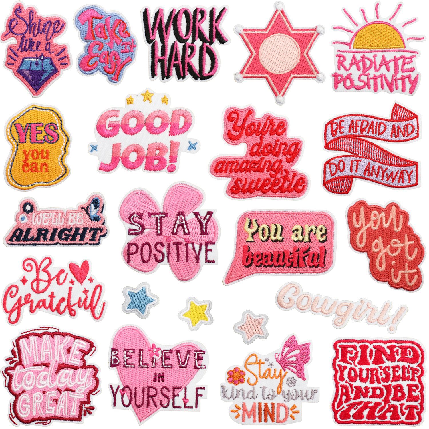 1g Weight Clothing Sticker Patches Classification 1 Piece Quantity Dacron thread Material Letter, Star Pattern Casual, Elegant, Lady Style Embroidery Craft 1 Piece Casual Elegant Lady Letter Star Dacron Thread Clothing Sticker Patches 无