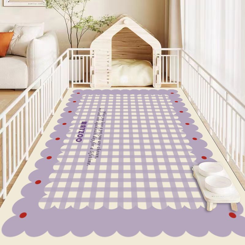 防水・防尿PVCペットフロアマット、犬専用滑り止め・汚れ防止マット、猫用ロングマット、洗濯不要の耐摩耗カーペット|undefined