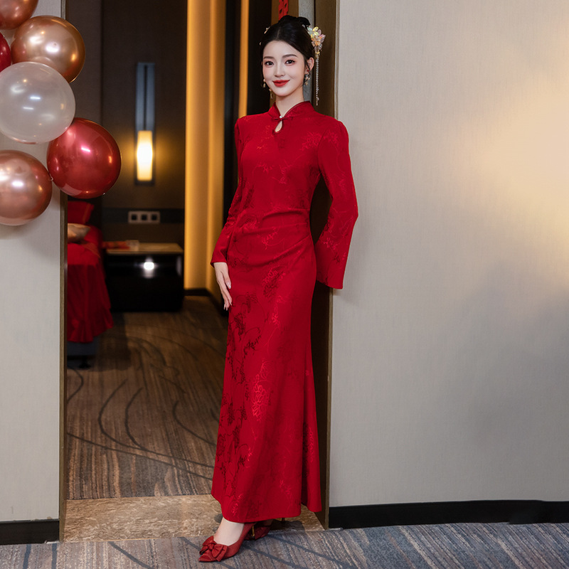 Burgundy long sleeves