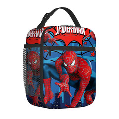 Wholesale Manufacturer Spider-Man Laptop Lunch Bag for Students and Children, Universal Travel Lunch Bag with Full Print, Ice Pack Picnic Bag