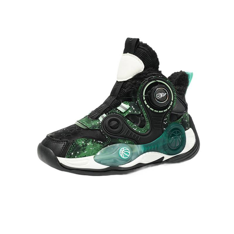 Zapatos de algodón para niños zapatos de niño 2025 zapatos de invierno calientes de cuero zapatos de invierno para niños mayores zapatos de corrida antideslizantes con lana