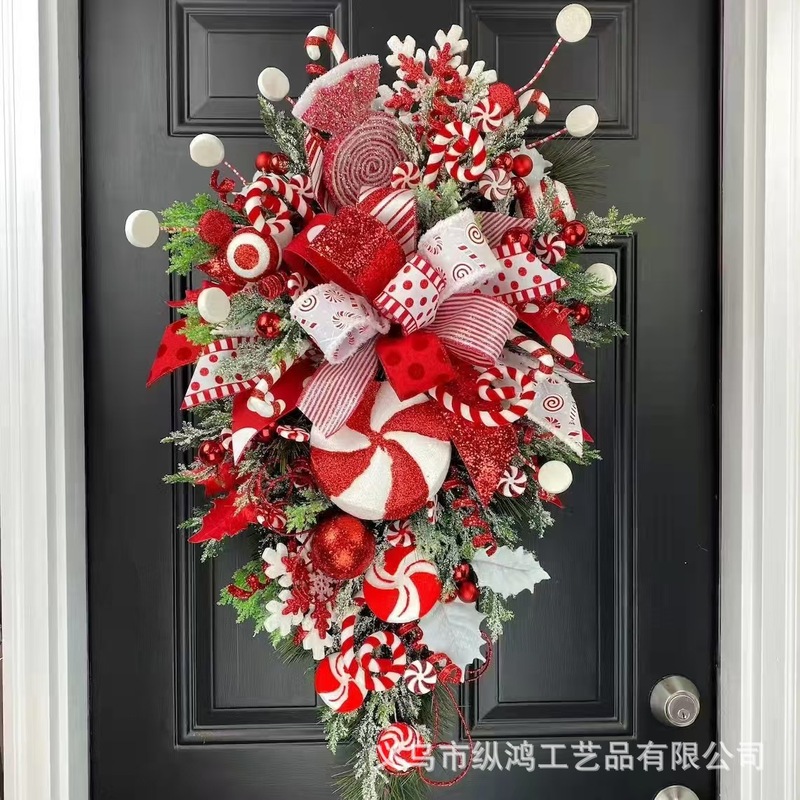 Zonghong 独立したステーション クリスマス ガーランド Amazon クロスボーダー ホットセール キャンディー 逆さまホリデー クリスマス デコレーション クリスマス ガーランド|undefined