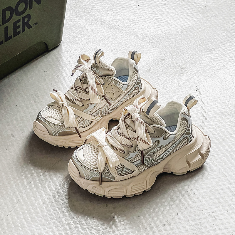 Paris Family Children's Shoes 2023 Spring and Autumn New Children's Shoes Mesh Dad Shoes Boys' Shoes Girls' Sports Shoes_ecoleips.com