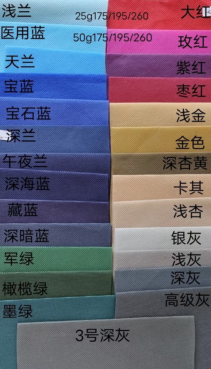 厂家供应 彩色 口罩25g2Spp无纺布真材实料