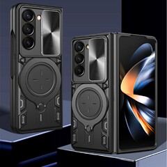 サムスンZ FliP6押し窓マグネット携帯電話保護カバー折り畳みZFold5スタンドM23/F23/M13に適しています